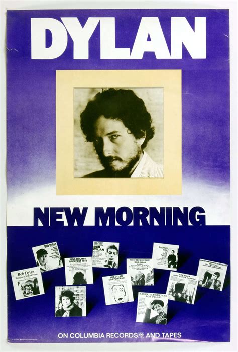 Bob Dylan Poster 1970 New Morning Album Promotion | Vintage ...