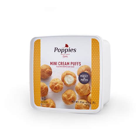 Mini Cream Puffs 50-Count - Poppies