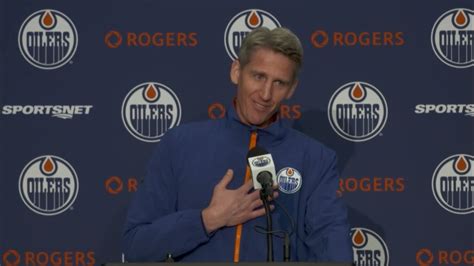 Oilers new coach Kris Knoblauch gets emotional when asked “who are the ...