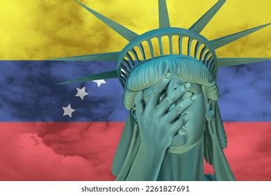 Statue Liberty Facepalm Emoji On Background Stock Illustration ...