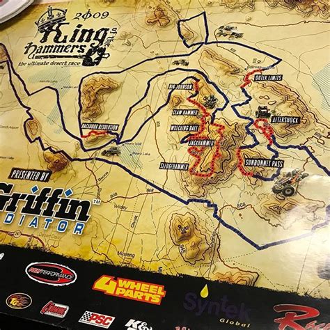 So awesome! Thanks @555race for sending us a 2009 King of the Hammers map! Now our collection is ...