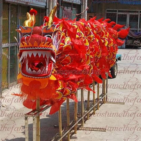 Adult-Size-4-Silk-Frabic-Chinese-DRAGON-DANCE-Props-ORIGINAL-Folk ...