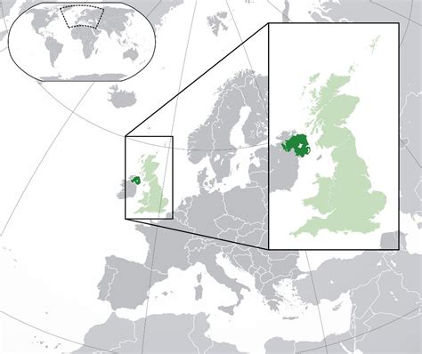 Grande mapa de localización de Irlanda del Norte | Irlanda del Norte ...