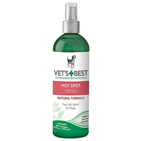 Vet's Best Dog Hot Spot Itch Relief Spray 16 oz - Naturally For Pets