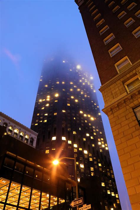 San Francisco Downtown At Night Photograph by Viktor Savchenko - Fine Art America