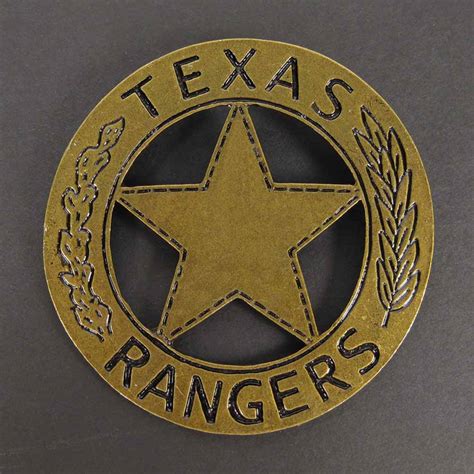 TEXAS RANGERS Sheriff the Lone Ranger Metal BADGE Costume Antique ...