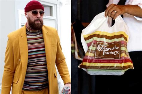 Travis Kelce Jokes About His ‘Cheesecake Factory Bag’ Outfit: ‘This Is My Pitch to Get in a Wes ...