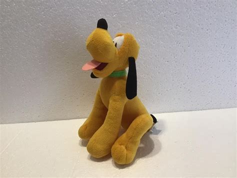 Disney Plush, Pluto, Dog, Sitting, 8, Plush, Soft, Toy, Figure, Cartoon ...