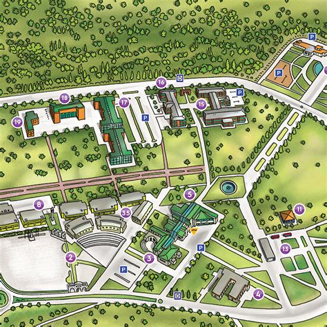 MAKÜ Campus Map Illustration | Behance :: Behance