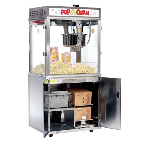 Gold Medal 2011EBS 120240 Pop-O-Gold Popcorn Machine on Base w/ 32-oz ...