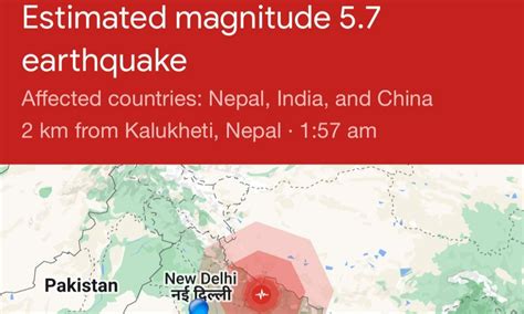 Major Earthquake Strikes Delhi, Tremors Felt Across NCR