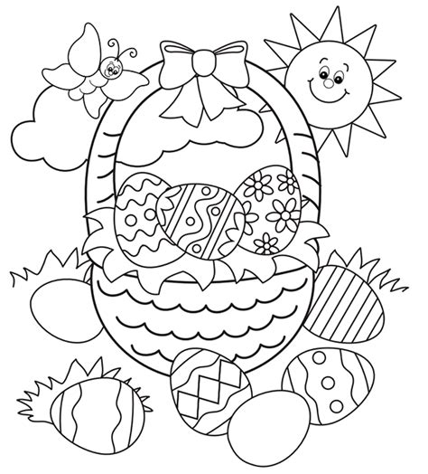 Easter Basket Coloring Pages - Best Coloring Pages For Kids