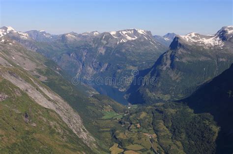 Geiranger Fjord stock photo. Image of scandinavia, tourism - 13743296