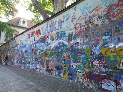 The John Lennon Wall in Prague