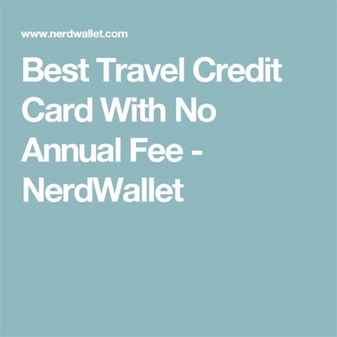 Barclay card without annual fee...Best Travel Credit Card With No ...