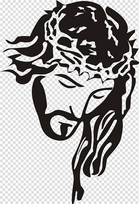 Jesus Christ illustration, Stencil , jesus christ transparent ...