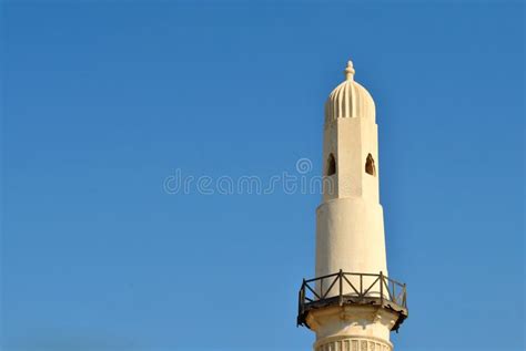 Al Khamis Mosque in Nice Clear Blue Sky, Bahrain Stock Photo - Image of ...