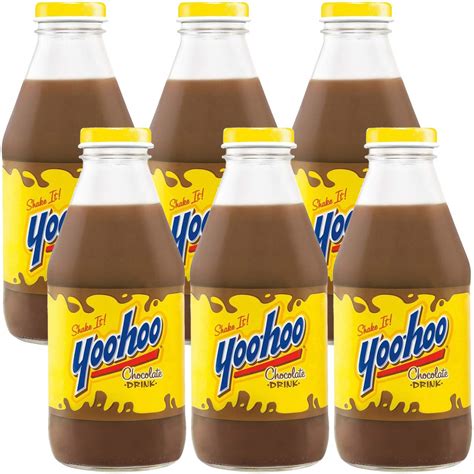 Amazon.com: Yoohoo Chocolate Drink, Shake It, 15.5oz Glass Bottle (Pack ...