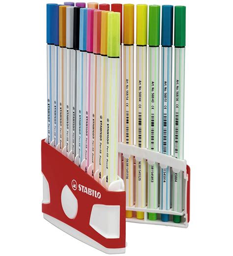 Stabilo Markers - Pen 68 Brush - 20 pcs. - Multicolour