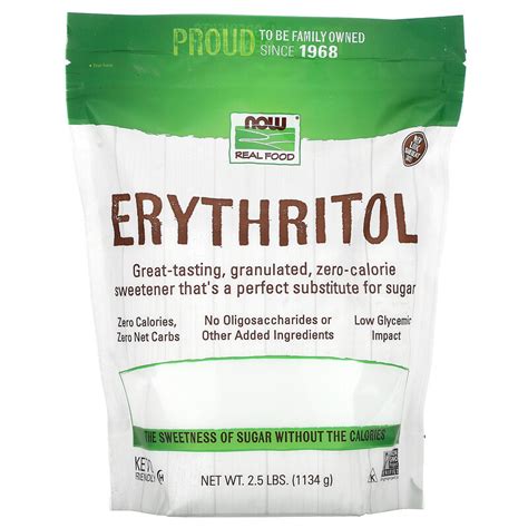 NOW Foods, Real Food, Erythritol, 2.5 lbs (1,134 g)