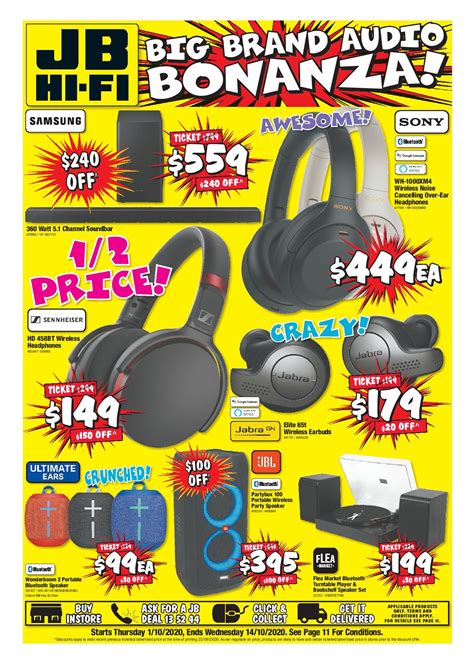 JB HI Fi Catalogue 1 October – 14 October 2020 Big Brand Audio Bonanza Christmas Gift Guide ...