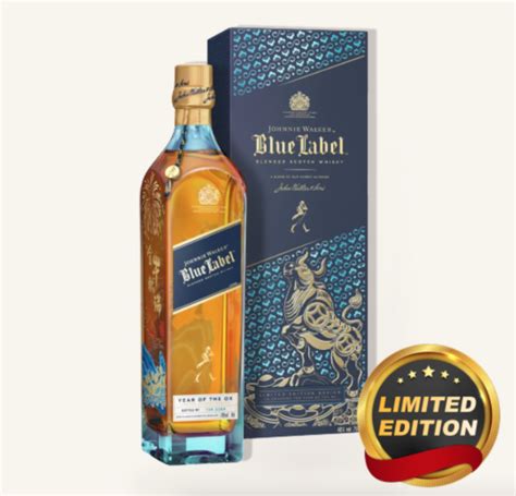 Johnnie Walker Blue Label Year of Ox 750ml $319 FREE DELIVERY - Uncle Fossil Wine&Spirits