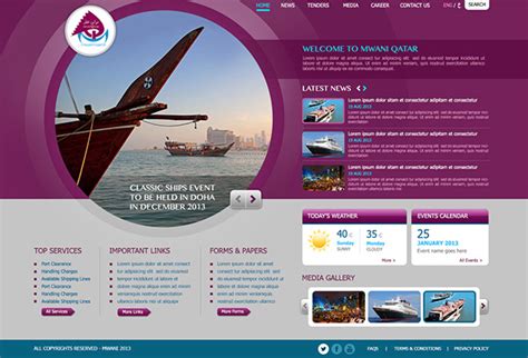 Mwani Qatar Website on Behance