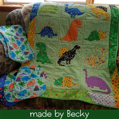 Dinosaur Quilt Pattern – Shiny Happy World