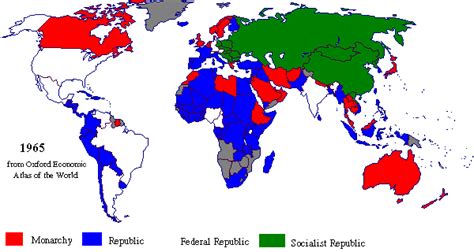 Map - 20th Century Governments