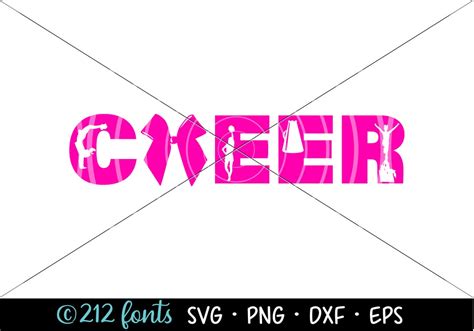 Cheer Word Art SVG, Cheerleader PNG, Cheer Graphics, Cheerleading Graphic, Cheerleading Cut File ...