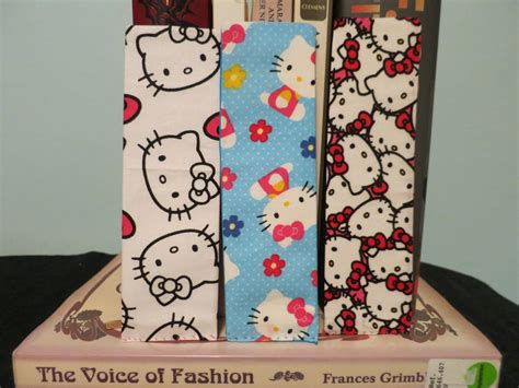 Set of 3 Hello Kitty Bookmarks by LovelyLadyYolanda on Etsy