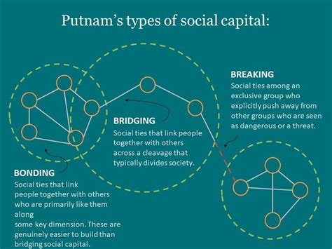 Slide showing Putnam's types of social capital Social Capital, Civic ...