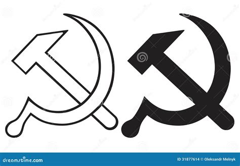 Hammer And Sickle Symbol Cartoon Vector | CartoonDealer.com #142213389