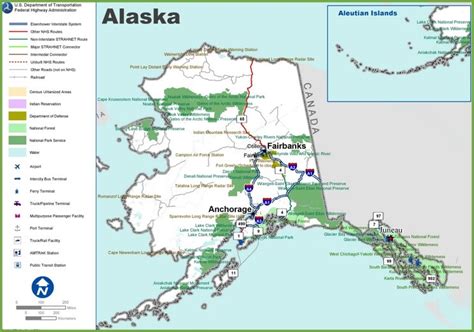 Alaska highway map