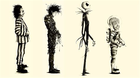 Tim Burton, Movies, Beetlejuice, Fan Art, Edward Scissorhands, - Beetlejuice Jack Skellington ...