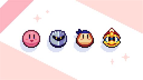 Hình ảnh pixel art dễ thương cute kirby pixel art Sưu tầm từ nhiều nguồn