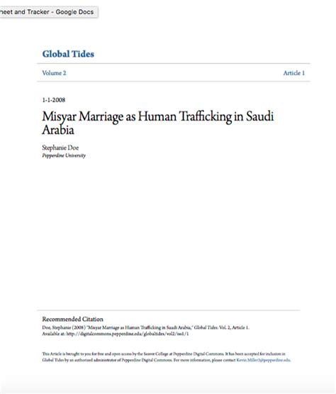 Misyar Marriage as Human Trafficking in Saudi Arabia - Human Trafficking Search