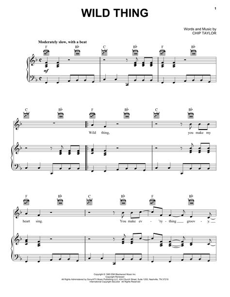 Wild Thing | Sheet Music Direct