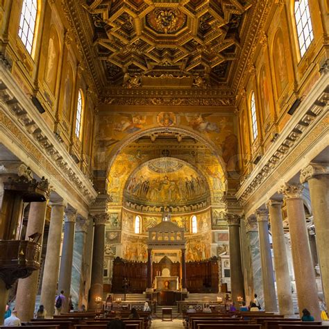 Basilica di Santa Maria in Trastevere, Rome, Italy. | Stock image ...