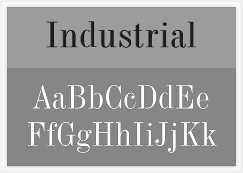 Industrial Font Alphabet Stencil | Letter Stencils | Stencils Online