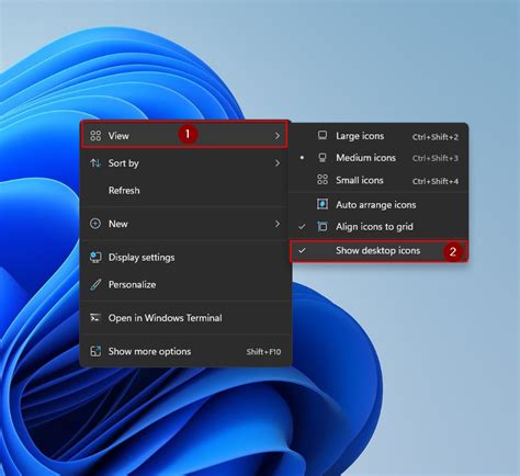 Windows 11 Desktop Icons How To Hide Or Unhide All Desktop Icons On ...