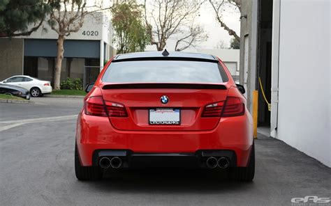 Heavily Modified BMW F10 535i Looks Mean in Dark Red - autoevolution