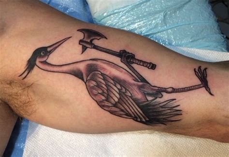 19 stunning crane tattoos and their meanings » Nexttattoos