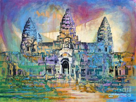 Angkor Wat Painting by Paulina Garoa