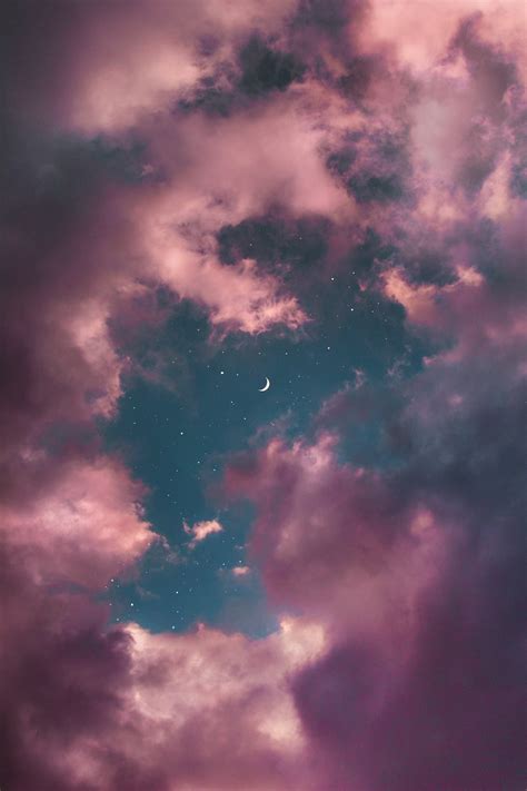 Estrellas-Luna-Nubes (Cielo) | Night sky wallpaper, Sky aesthetic ...