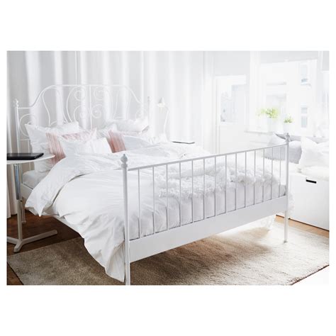 LEIRVIK bed frame white/Lönset 140x200 cm | IKEA Eesti