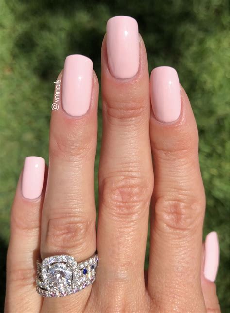 Essie - Fiji - a classic creamy pale pink manicure. Light pink nails. #FunNailArt | Blush pink ...