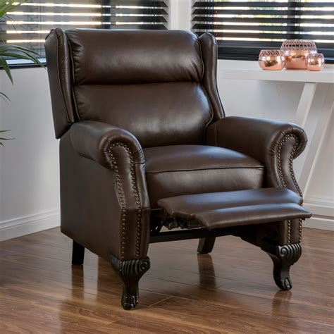 Tauris PU Leather Recliner Club Chair - Classic Look with Clean Lines