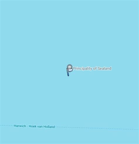 The Principality of Sealand - Google My Maps