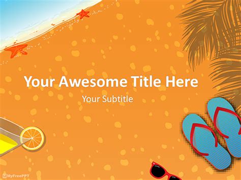 Summer Vacation PowerPoint Template - Download Free PowerPoint PPT